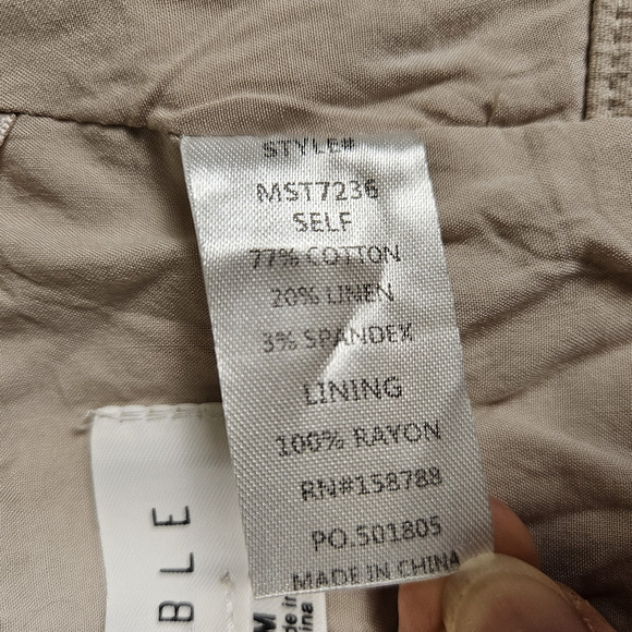 Mable Matching Set Womens Halter Crop Top Mini Skirt Summer Chic Beige Size M - Picture 12 of 16